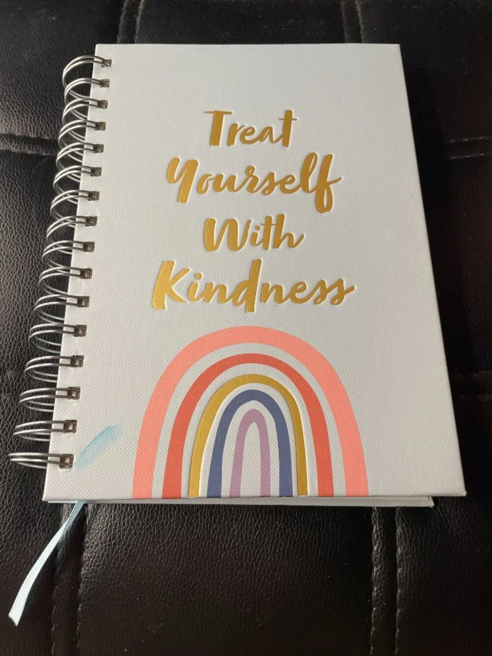 Treat Yourself with Kindess Hardcover Wellness Journal